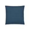 dark blue pillow 18x18