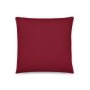 dark red pillow 18x18