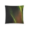 green grass back of decorative pillow