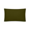 basic dark green pillow 20x12
