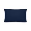 navy blue pillow 20x12
