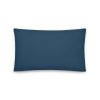 dark blue pillow 20x12