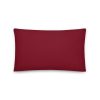 dark red pillow 20x12