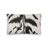 black and white tiger stripe pillow