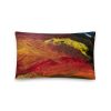 colorful abstract painted on throw