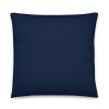 navy blue pillow 22x22