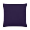 basic purple pillow 22x22