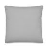 grey pillow 22x22