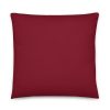 dark red pillow 22x22