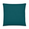 all over print teal pillow 22x22