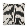 black and white tiger stripe back of pillow