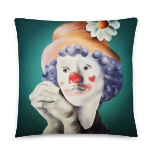 "Daisy the Clown" Throw Pillow