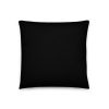 black pillow size 18x18