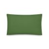 all over print basic green pillow 20x12 back