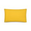 bright yellow pillow 20x12