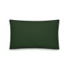 20x12 dark green pillow