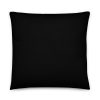 size 22x22 basic black pillow