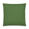 all over print green pillow 22x22
