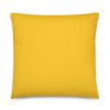 bright yellow pillow 22x22