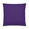 purple pillow 22x22