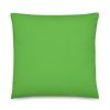 pillow back bright green