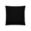 black back Girls face airbrushed on pillow 18x18