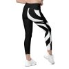 Black and white leggings with lips design