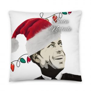 Frank Sinatra Buon Natale Christmas Pillow