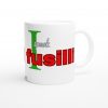 I Speak Fusilli Funny Italian Mug with Italian Colors