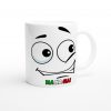 Managia! Funny Italian Slang Mug with Funny Face Italian Colors
