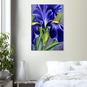 Purple-Iris-airbrushed-print