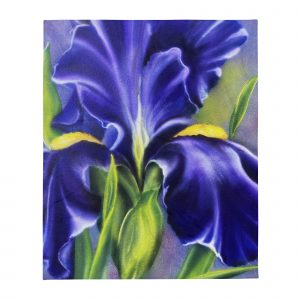 purple-iris-throw-blanket