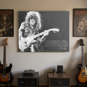 Jimmy Page Portrait- Museum Quality Matte Print