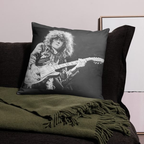 Jimmy Page Tribute Decorative Pillow